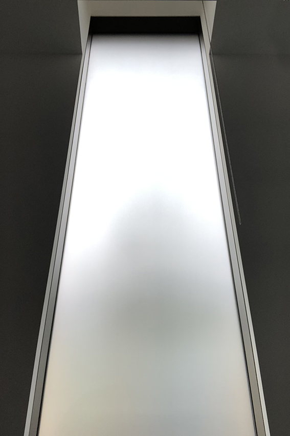 Frosted glass panel