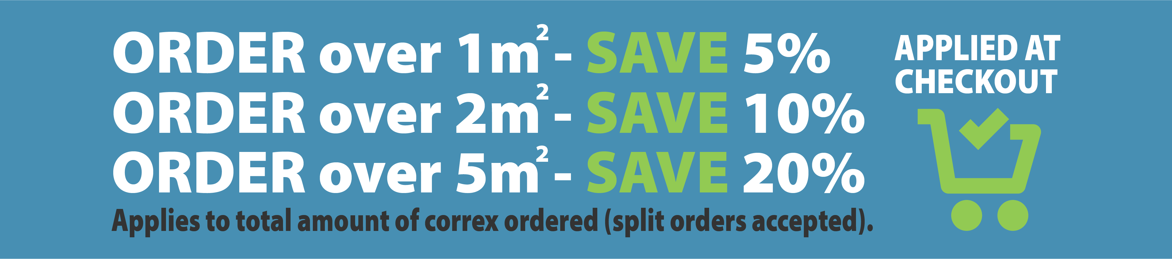 SAVE 10% on Correx printing