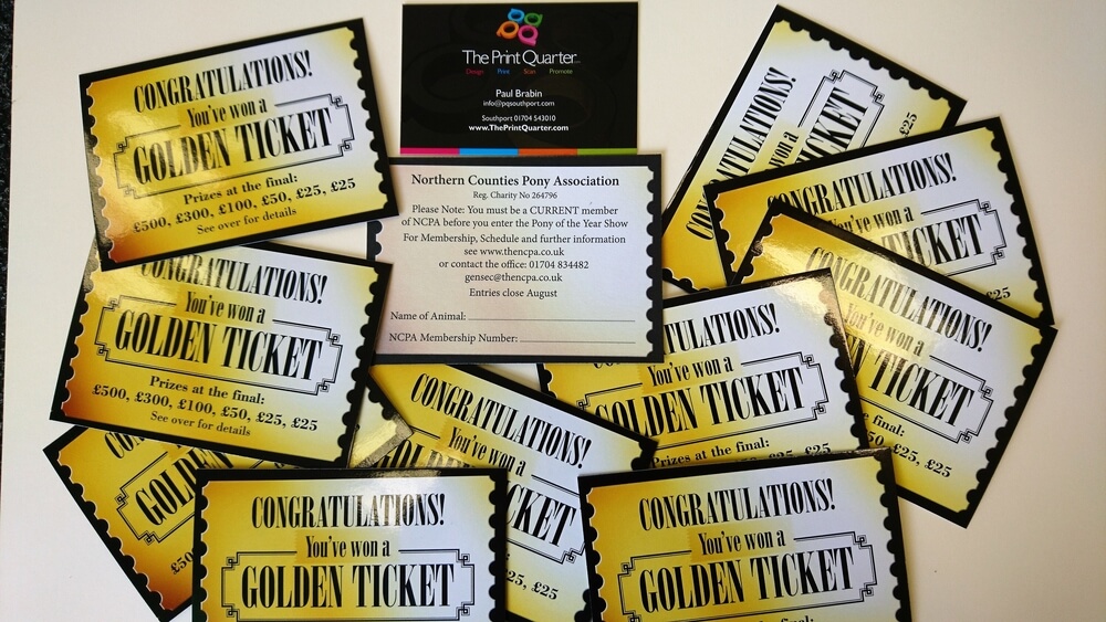Golden Ticket From The Print Quarter