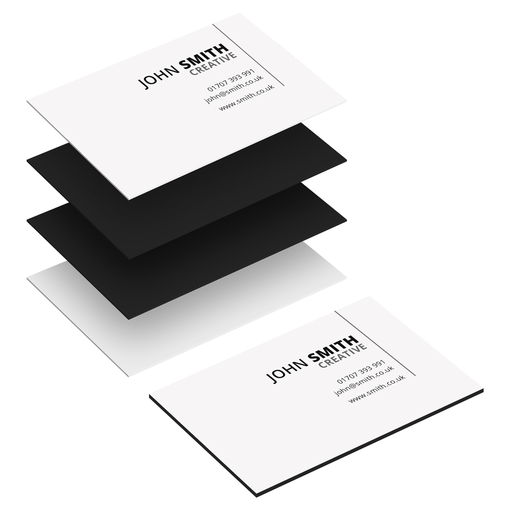 Multi-Layer Business Cards - Black