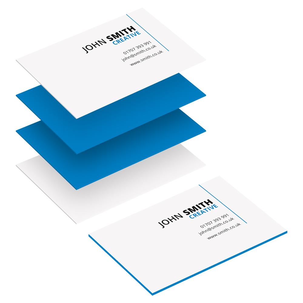 Multi-Layer Business Cards - Blue