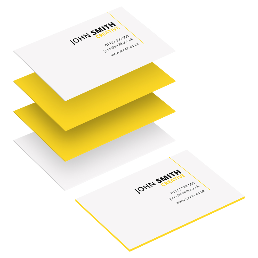Multi-Layer Business Cards - Yellow