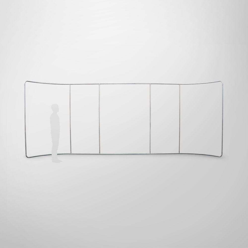 Stretch Fabric Wall Curved Frame - 6m