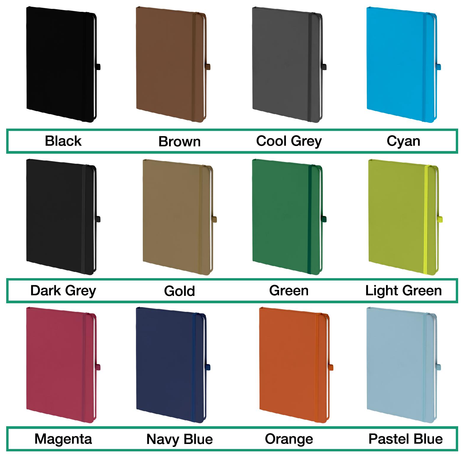 Branded Notebook Colours