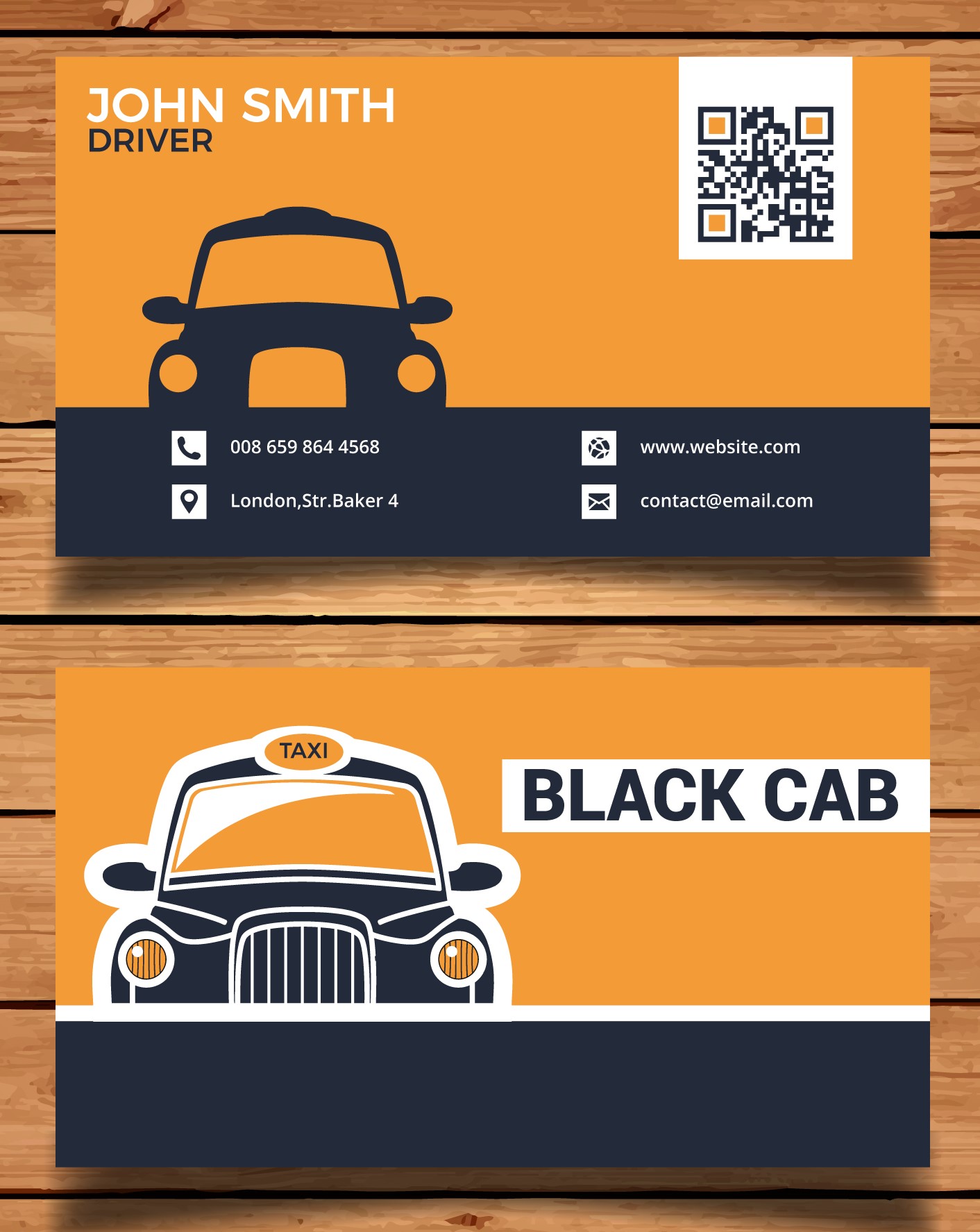 Magnetic Business Card Taxi Truprint Media