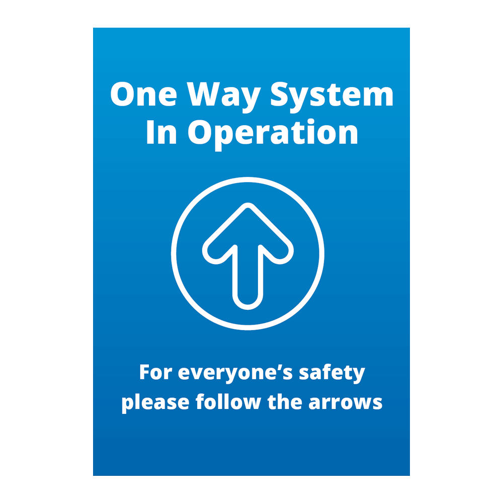 One Way System In Operation Signage Expert Banner From Expert Print